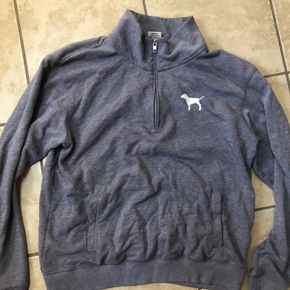 Vs pink quarter zip